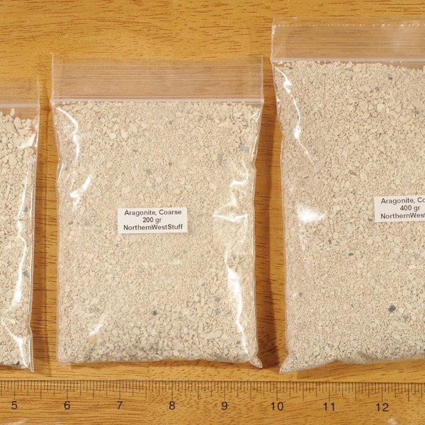 FreeShip- Aragonite Sand, Coarse, Tan Calcium Carbonate- (Prompt rebate on orders with 3 or more FreeShip items!)