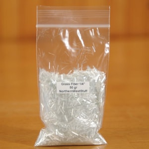 FreeShip- Glass Fibers, 1/4" Long - (Prompt rebate on orders with 3 or more FreeShip items!)