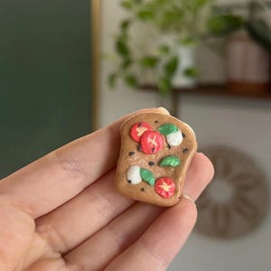 Mini aimant bruschetta fait main – Déco cuisine italienne