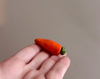 Handmade Carrot Fridge Magnet | Cute Mini Vegetable Kitchen Decor