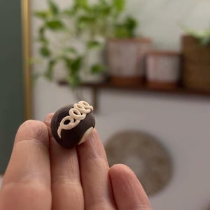 Handmade Miniature Clay Hostess-Style Chocolate Cupcake Magnet - Cute Fridge Magnet, Food Lover Gift, Unique Kitchen Decor