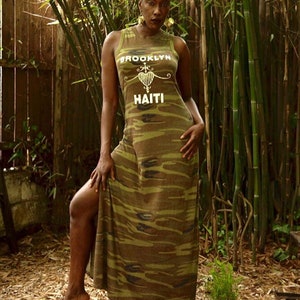 Eco-Jersey Side Slit Maxi Tank Dress