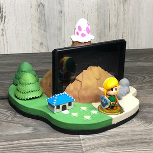 Nintendo Switch Koholint Island Dock w/ Amiibo Slot 3D Print image 1