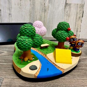 Animal Crossing Island Nintendo Switch Dock 3D Druck New Horizons Fan Art Decor Bild 1