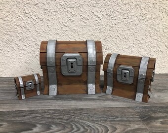loot chest battle royale 3d printed toy bank cake topper - fortnite loot chest diy