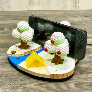 Animal Crossing Island Nintendo Switch Dock 3D Print New Horizons Fan Art Decor image 5