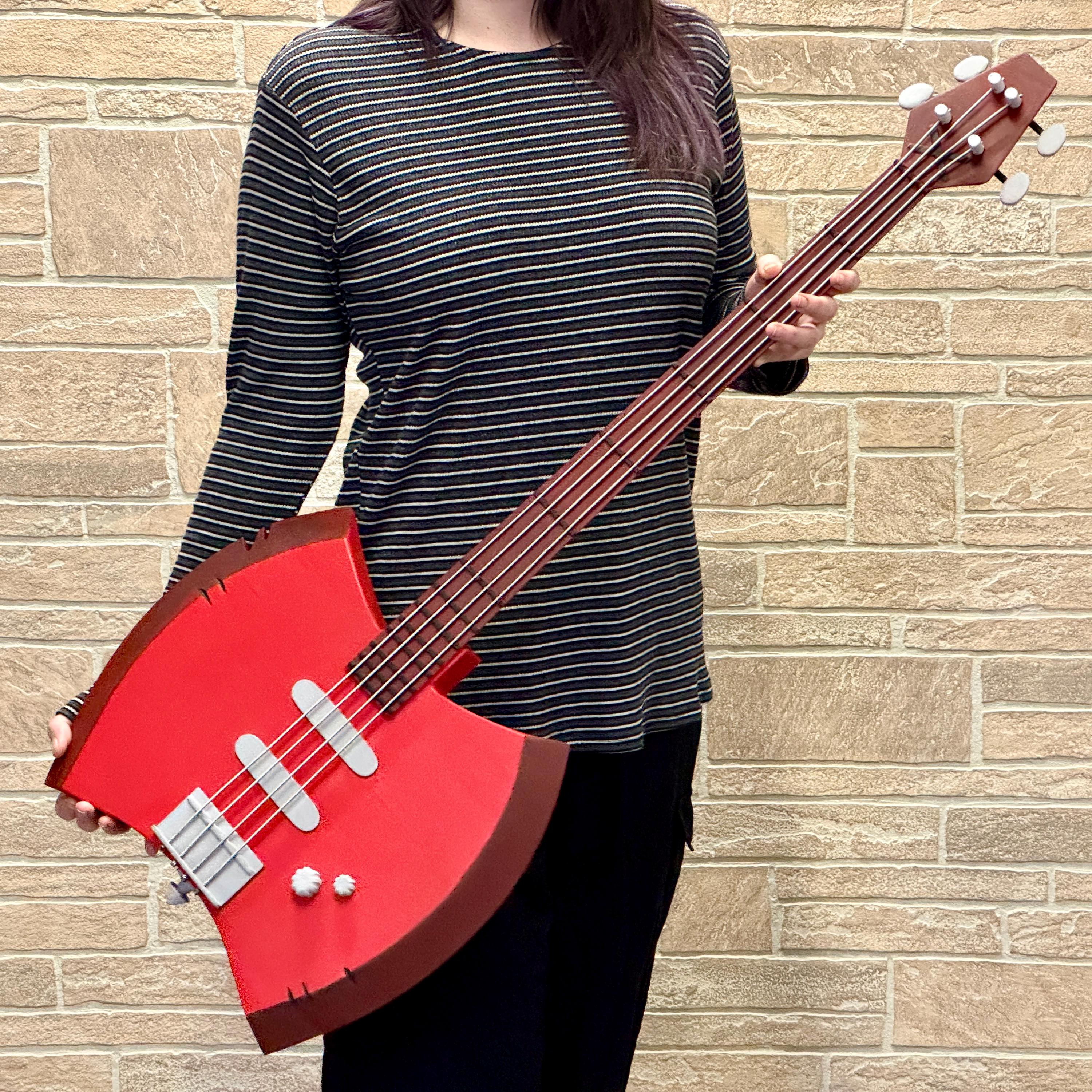 Marceline Axe Bass Guitar 3D Print Full Scale Cosplay Fan Art
