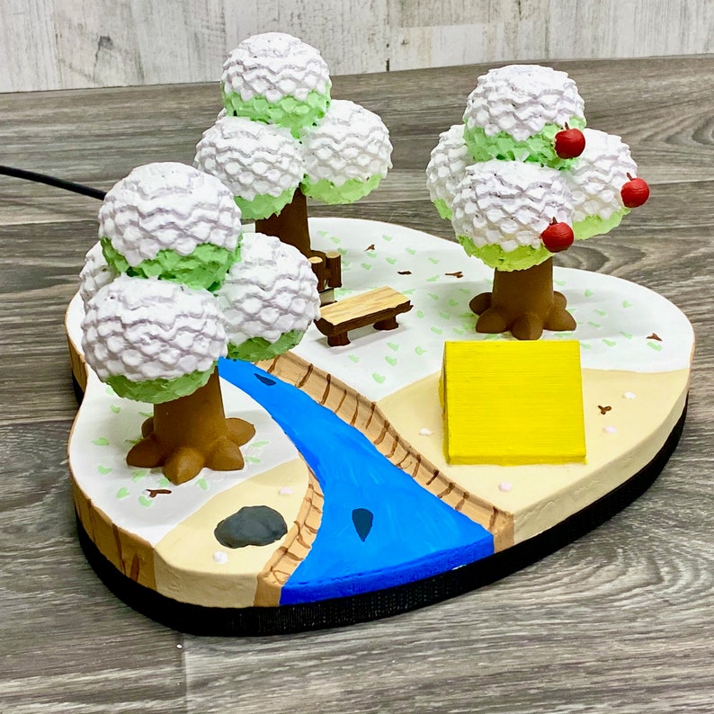 Animal Crossing Island Nintendo Switch Dock 3D Print New Horizons Fan Art Decor Winter