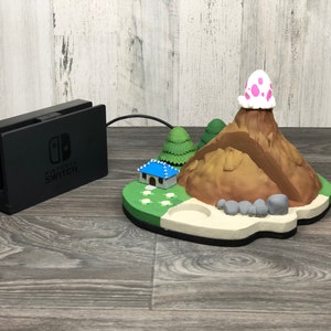 Nintendo Switch Koholint Island Dock con ranura Amiibo 3D Print Link's Awakening Fan Art Decor imagen 4