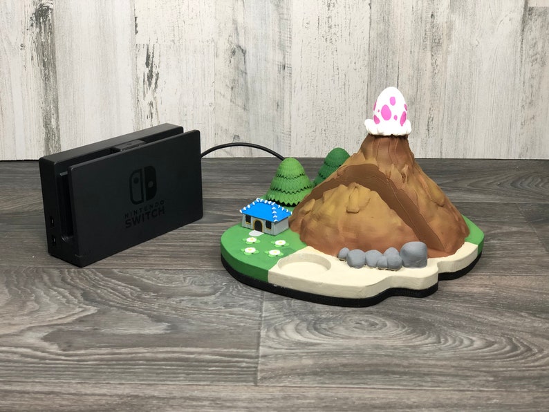 Nintendo Switch Koholint Island Dock con ranura Amiibo 3D Print Link's Awakening Fan Art Decor imagen 4