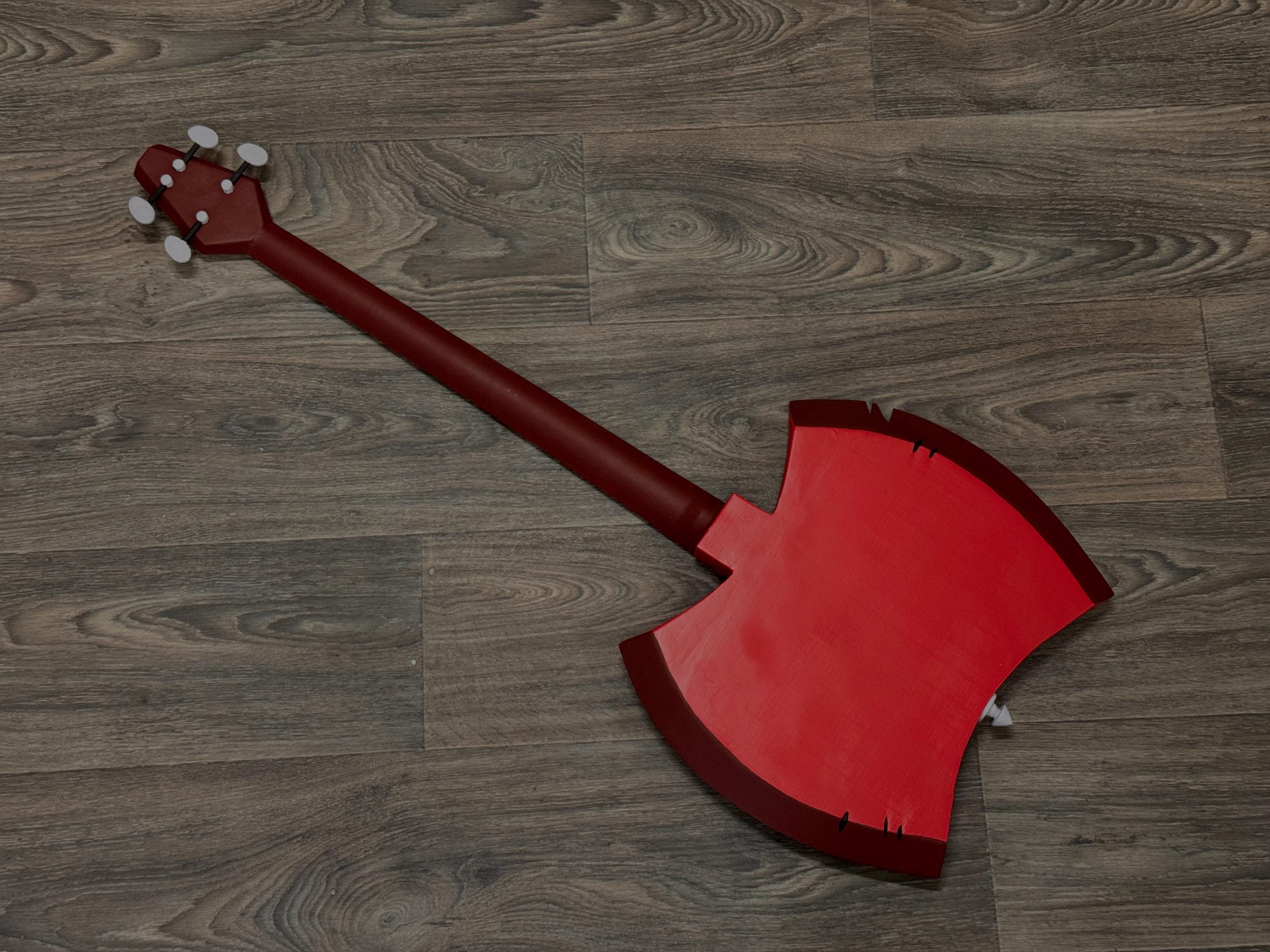 Marceline Axe Bass Guitar 3D Print Full Scale Cosplay Fan Art