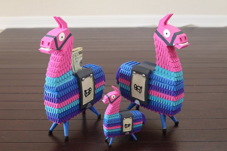 LLama Pinata Battle Royale 3D Printed Toy/Bank/Cake Topper image 1