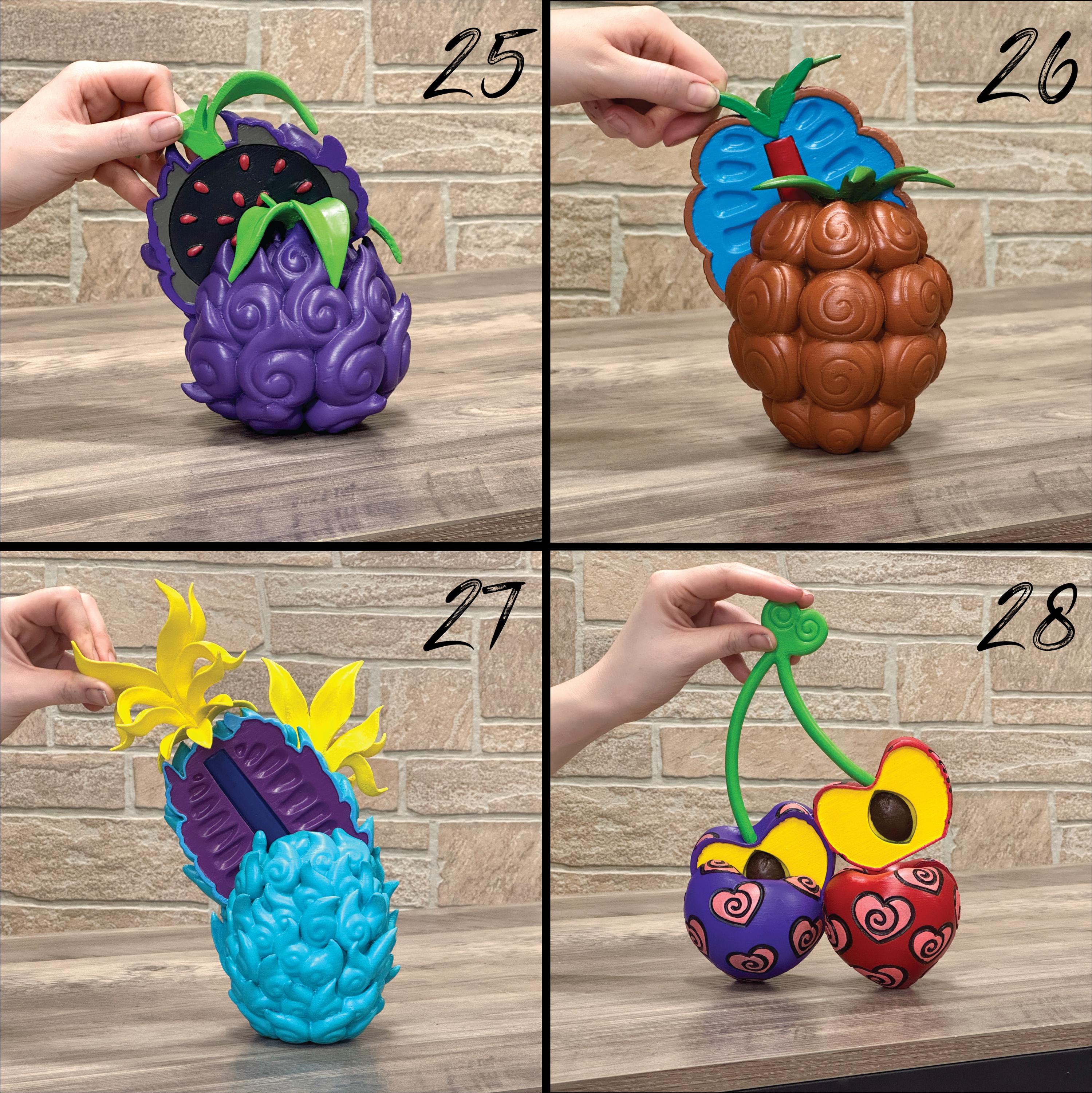 Devil Fruit Coasters & Thousand Sunny Fruit Bowl Decorative Akuma