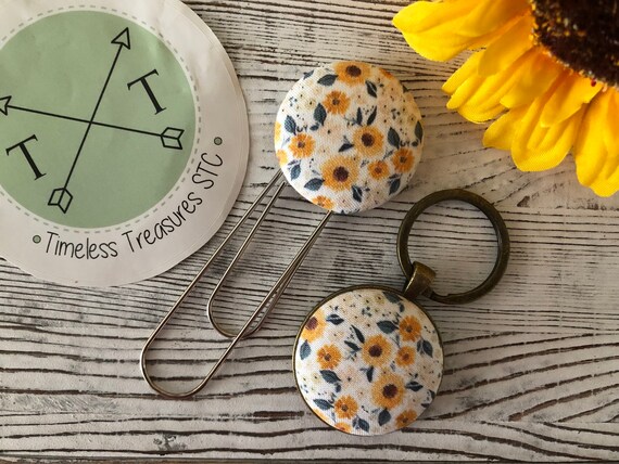 Handmade Fabric Keychain And/or Fabric Bookmark