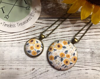 Handmade Fabric Pendant Necklace