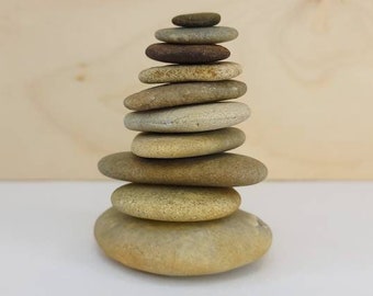 Meditation Stone Set | Zen Balancing Stones | Rock Cairn | Stacking Beach Stones | Yoga Stones | Self Care & Relaxation Gift | MS132