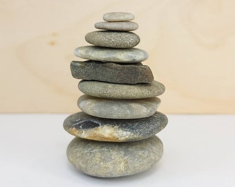 Meditation Stone Set | Zen Balancing Stones | Rock Cairn | Stacking Beach Stones | Yoga Stones | Self Care & Relaxation Gift | MS133