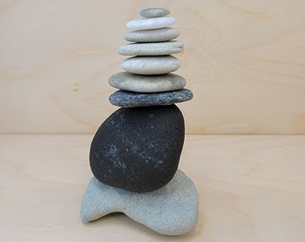 Meditation Stone Set | Zen Balancing Stones | Rock Cairn | Stacking Beach Stones | Yoga Stones | Self Care & Relaxation Gift | MS227
