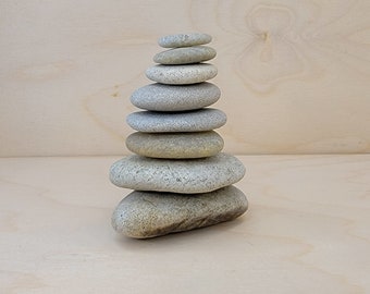 Meditation Stone Set | Zen Balancing Stones | Rock Cairn | Stacking Beach Stones | Yoga Stones | Self Care & Relaxation Gift | MS226