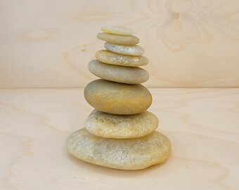 Meditation Stone Set | Zen Balancing Stones | Rock Cairn | Stacking Beach Stones | Yoga Stones | Self Care & Relaxation Gift | MS230