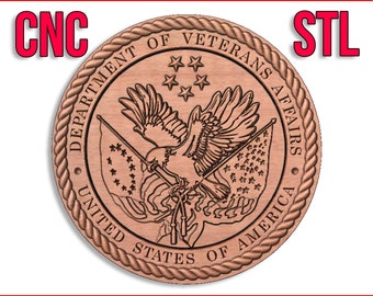 Department of Veterans Affairs VA Seal Logo 3D design cnc pattern for your CNC router / STL file