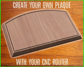 PLAQUE 3D cnc pattern for your CNC router / STL file