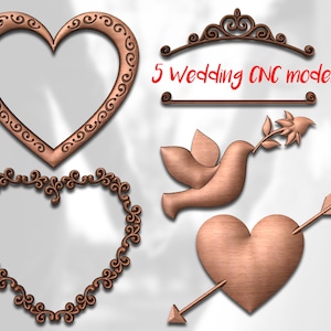 Valentine&#39;s Day CNC pattern for your CNC Router / STL files