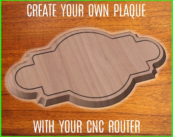 Plaque Sign CNC pattern for your CNC router / STL file