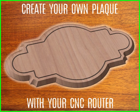 Plaque Sign CNC pattern for your CNC router / STL file