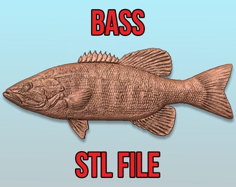 Bass 3d cnc pattern for your CNC router / STL file