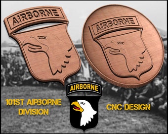 101st Airborne CNC pattern 3D design for your CNC Router / STL file