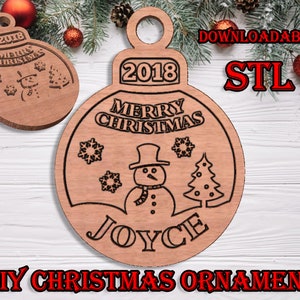 Christmas Ornament 3D design cnc pattern for your CNC router / STL file