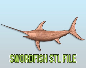 Swordfish 3d cnc pattern for your CNC router / STL file