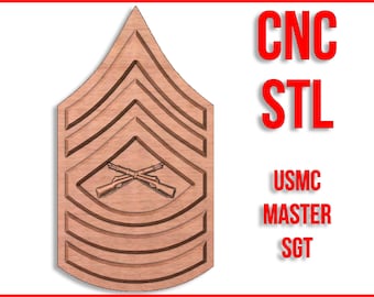 USMC Marines E8 Master Sergeant Msgt 3d cnc pattern for your CNC router / STL file