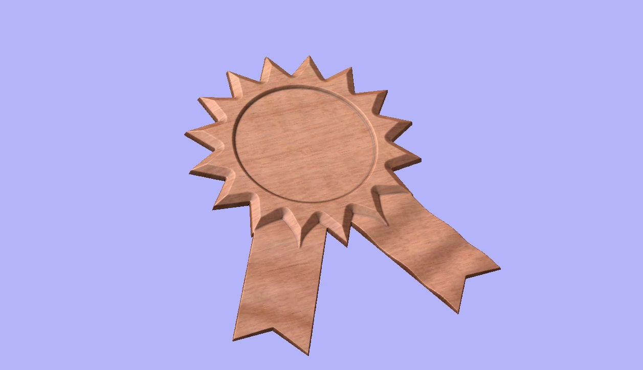 CNC Medal Ribbon Pattern 3D Design for Your CNC Router / Stl File - Etsy