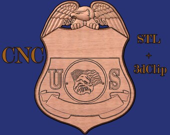 Office of Inspector General Special Agent 3D design cnc pattern for your CNC router / STL file