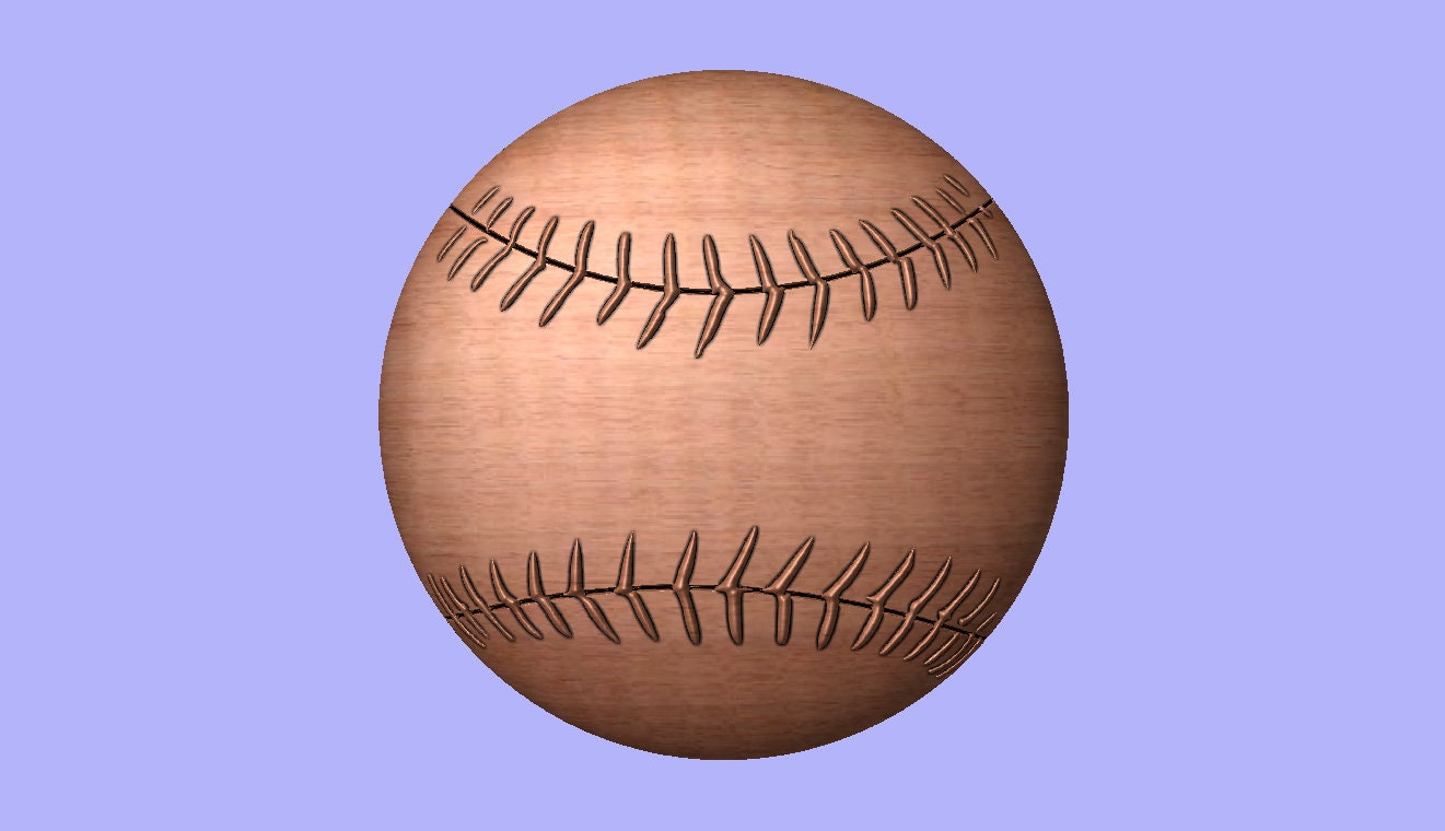 CNC Baseball and Baseball Bat Patterns 3D Design for Your CNC Etsy Canada