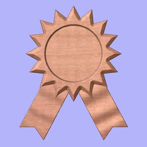CNC Medal Ribbon Pattern 3D Design for Your CNC Router / Stl File - Etsy