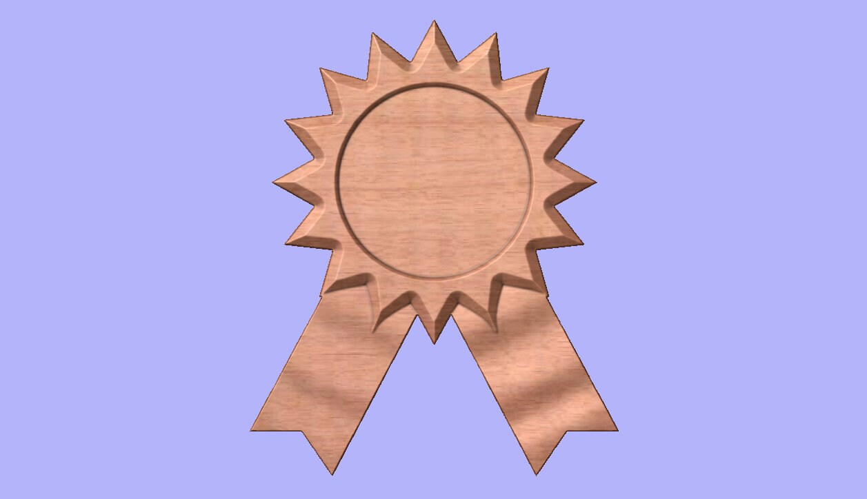 CNC Medal Ribbon Pattern 3D Design for Your CNC Router / Stl File - Etsy