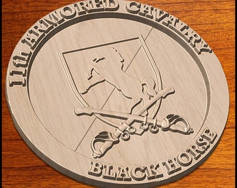 11th Armored Cavalry 3d cnc pattern for your CNC Router / STL file