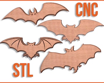 CNC Halloween-fladdermusmönster 3D-design för din CNC-router / stl-filer