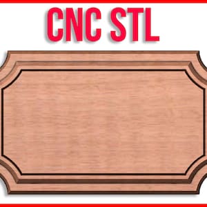 CNC Sign Plaque Badge Shield Panel pattern 3D design for your CNC router / stl file