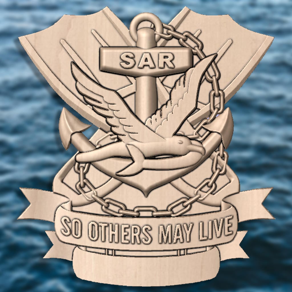 Surface Rescue Swimmer Navy SAR CNC pattern for your cnc Router / STL file
