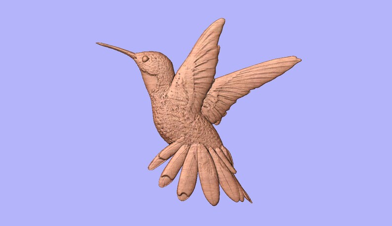 Hummingbird CNC Pattern for Your CNC Router / STL File - Etsy