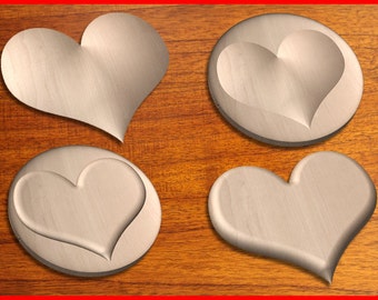 Valentine's Day Hearts CNC patterns for your cnc router / STL format