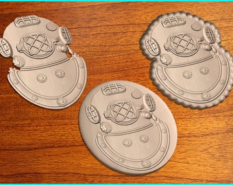 Old Diver's Helmet 3D design cnc pattern for your CNC Router / STL format