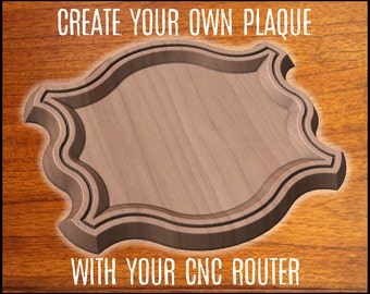 Plaque Sign Frame CNC pattern for your CNC router / STL file