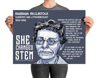 ELLA CAMBIÓ el póster de STEM. Bárbara McClintock. Científico y Citogenetista (Campaña de Financiación)