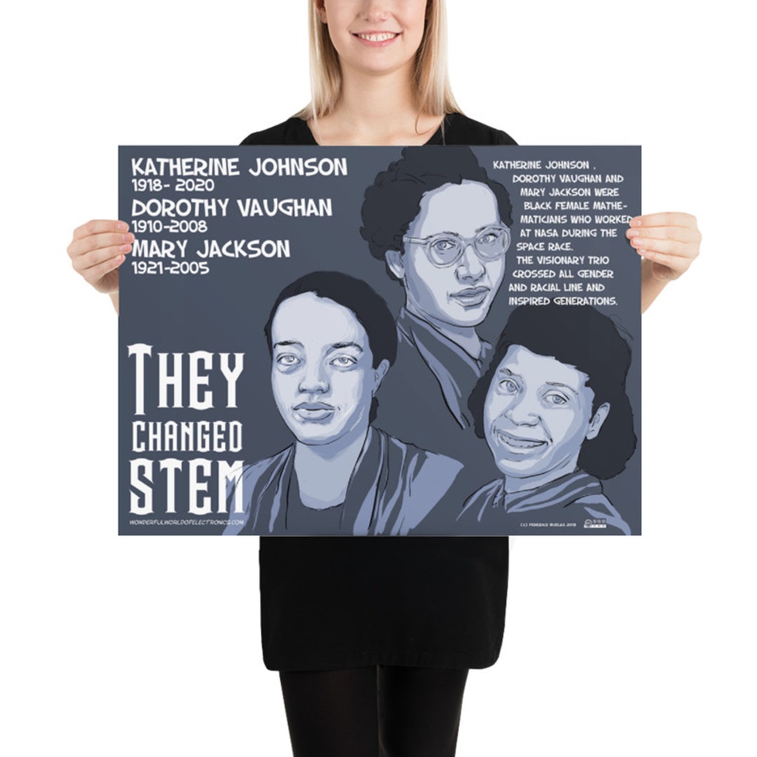 Katherine Johnson, Dorothy Vaughan and Mary Jackson Digital Poster