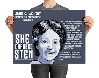 ELLA CAMBIÓ el póster de STEM. Jane C. Wright. Oncólogo Pionero (Campaña de Financiación)